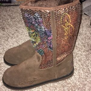 Vintage Ed Hardy Boots Perfect Condition!!